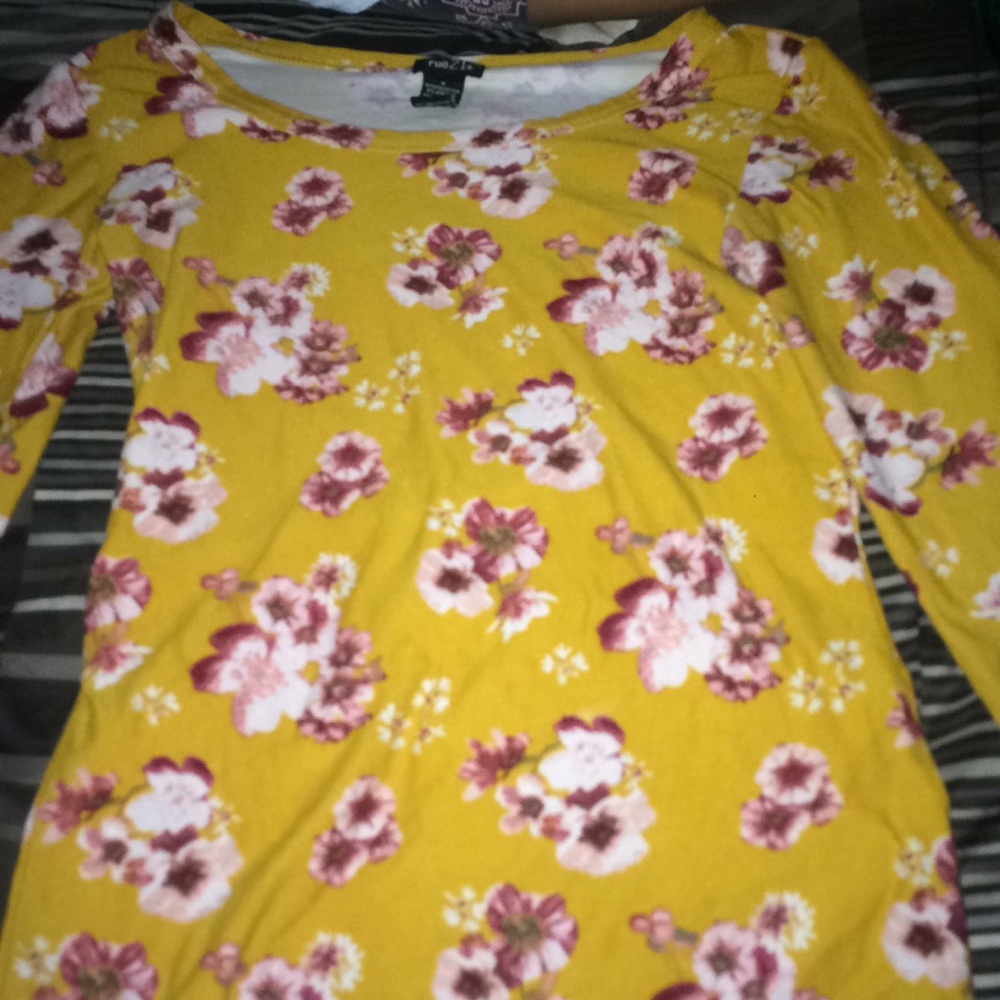 flower printed shirt